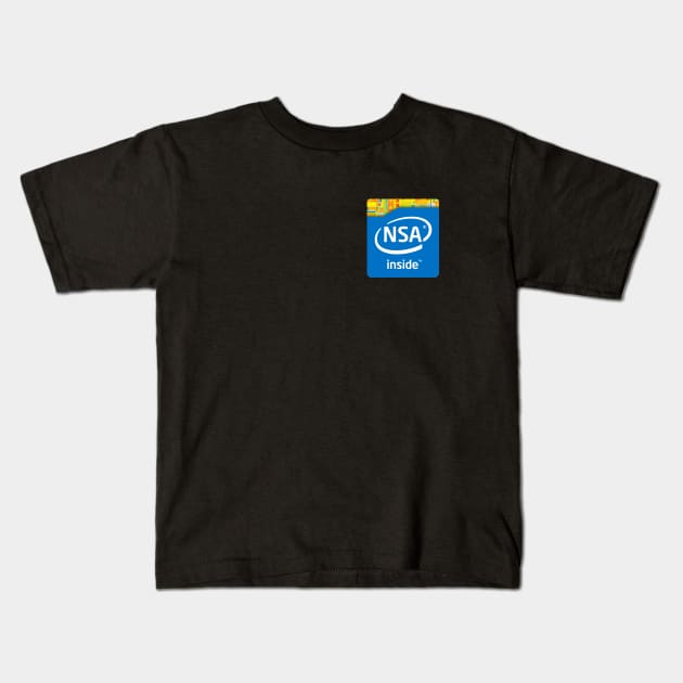 NSA Inside Kids T-Shirt by leo-jess